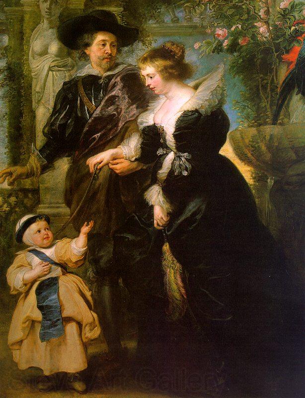 Peter Paul Rubens Rubens with his Wife, Helene Fourmont and Their Son, Peter Paul Germany oil painting art